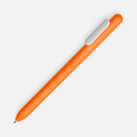 Ручка шариковая Slider Soft Touch, неоново-оранжевая с белым