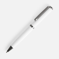 Ручка шариковая Inkish Gunmetal, белая