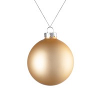 УЦЕНКА! Елочный шар Finery Matt, 8 см, матовый золотистый