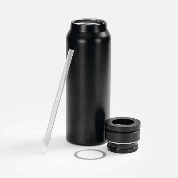 Термобутылка Magnus с магнитным держателем для телефона, черная