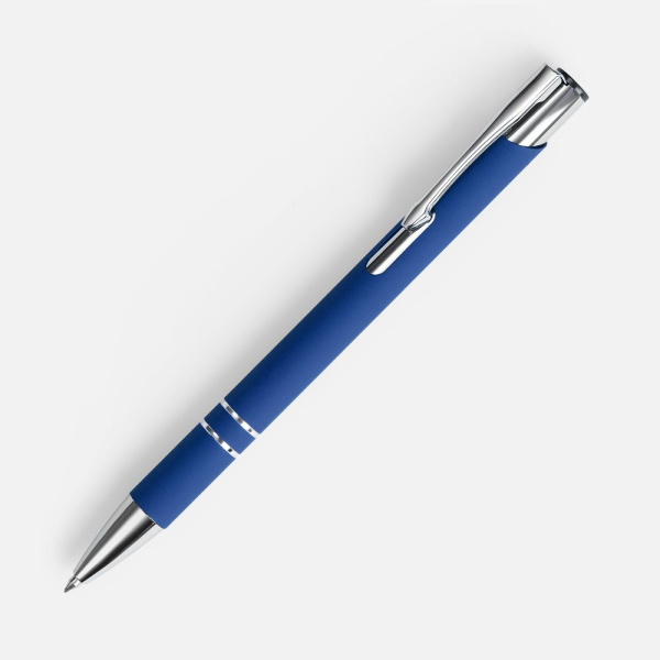 Ручка шариковая Keskus Soft Touch в футляре, синяя