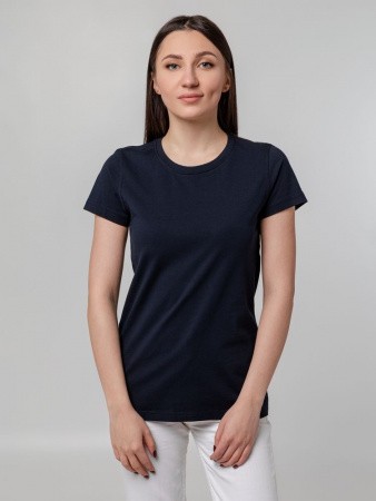 Футболка женская T-bolka Stretch Lady, темно-синяя (navy)