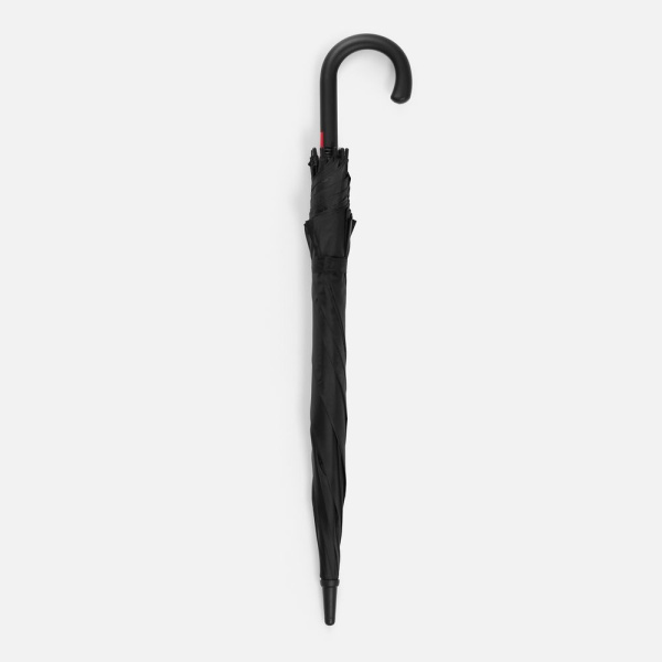 Зонт-трость Hidecolor с цветными спицами, черный с красным