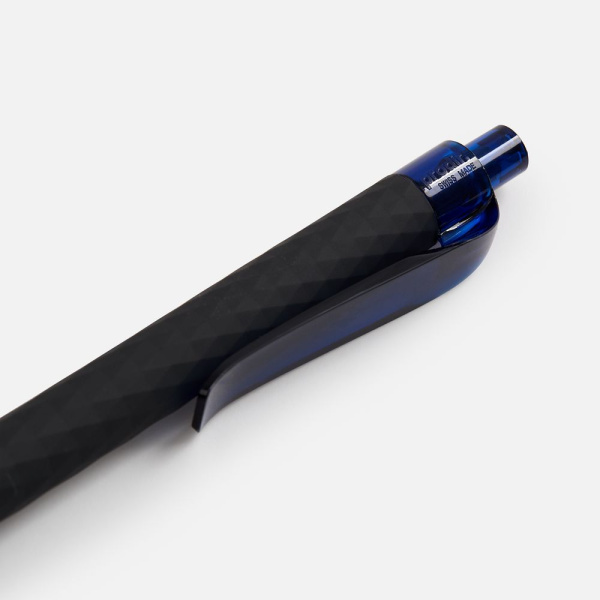 Ручка шариковая Prodir QS01 PRT-P Soft Touch, черная с синим