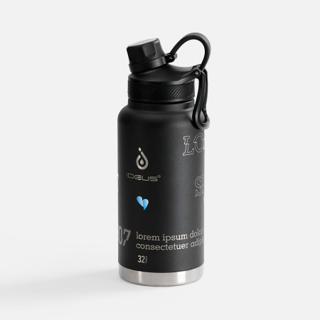 Термобутылка XL 2.0, черная