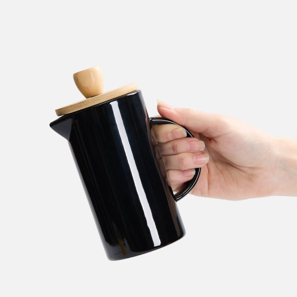 Френч-пресс Ceramero, черный