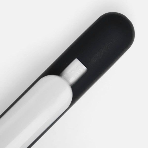 Ручка шариковая Slider Soft Touch, черная с белым
