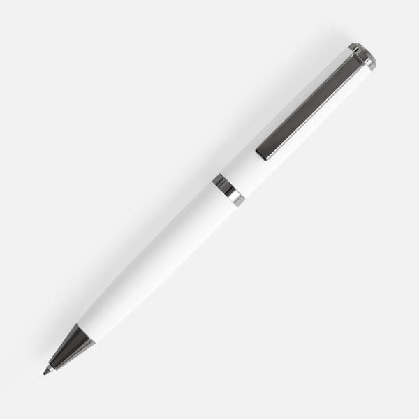 Ручка шариковая Inkish Gunmetal, белая