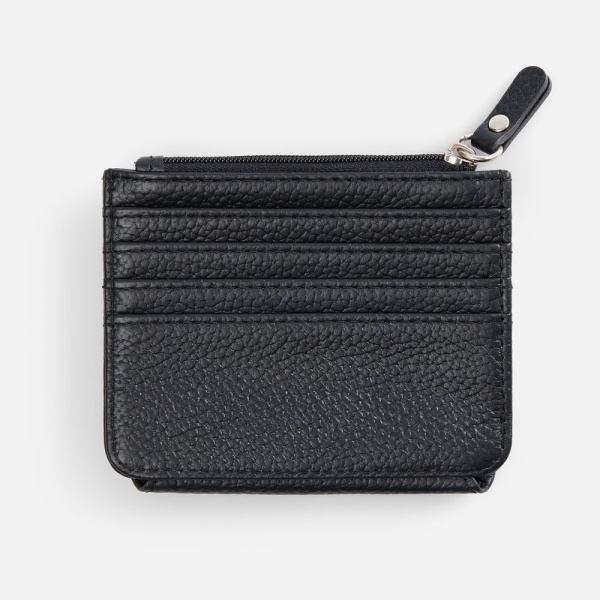 Картхолдер на молнии Unison, черный
