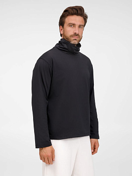 Лонгслив из бифлекса Morfiss, черный, размер XL/XXL