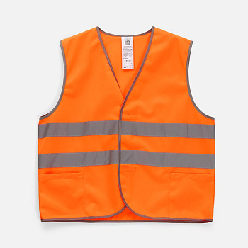 Жилет сигнальный СО-1, оранжевый неон, размер XL