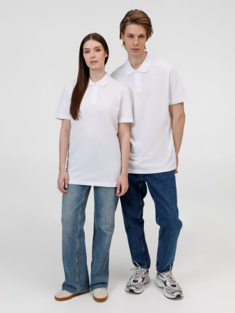 Рубашка поло унисекс Pulse, белая