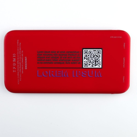 Aккумулятор Uniscend All Day Type-C 10000 мAч, красный