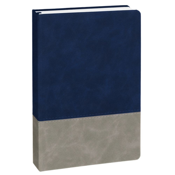 Ежедневник Horizon, недатированный, серый с синим