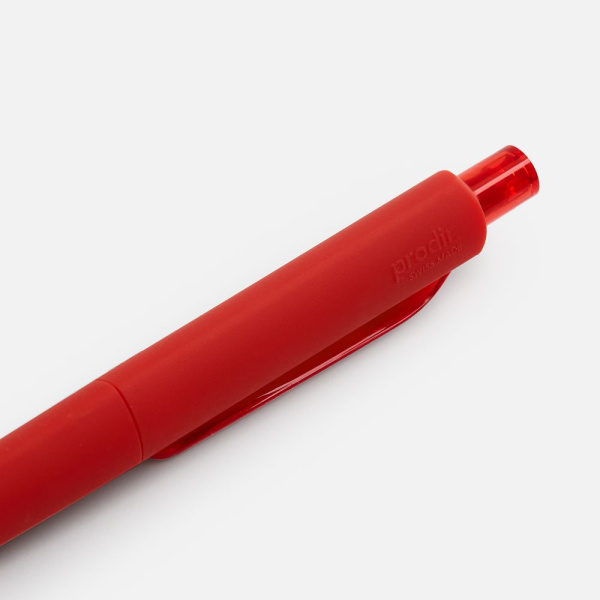 Ручка шариковая Prodir DS8 PRR-Т Soft Touch, красная