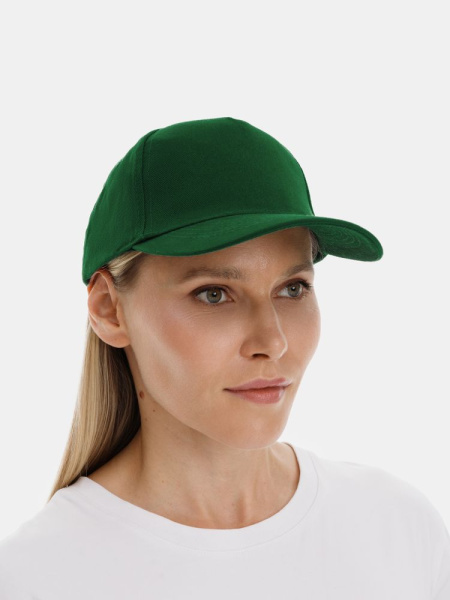Бейсболка Long Beach, темно-зеленая