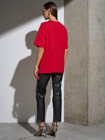 Футболка Oversize Premium, красная