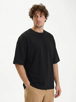 Футболка Oversize Premium 210, черная, размер L