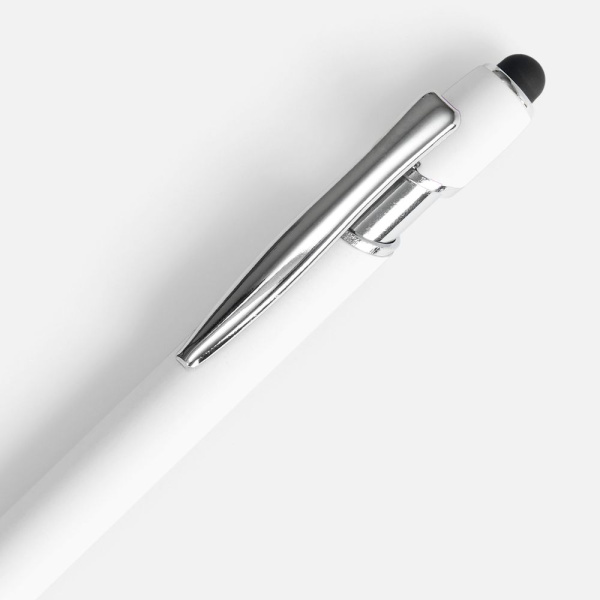 Ручка шариковая Pointer Soft Touch со стилусом, белая