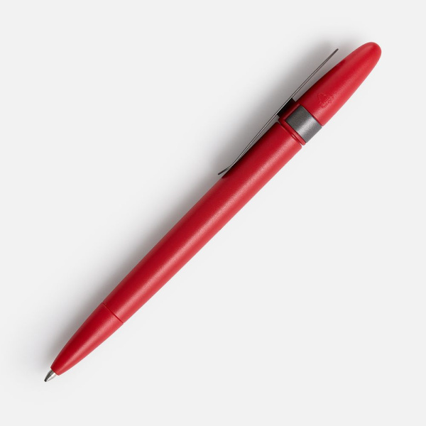 Ручка шариковая Prodir DS5 TSM Metal Clip, красная с серым