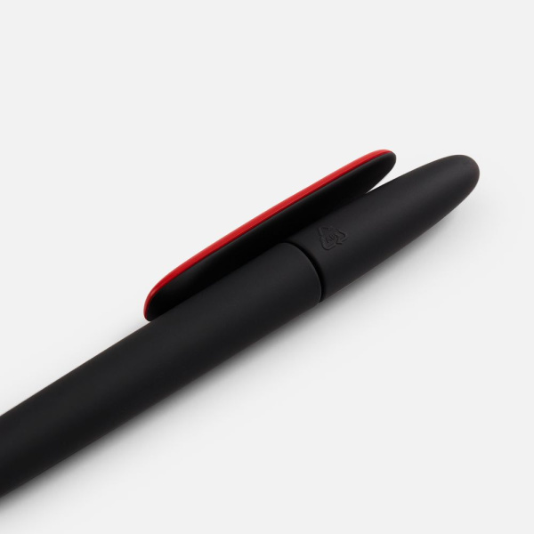 Ручка шариковая Prodir DS5 TRR-P Soft Touch, черная с красным