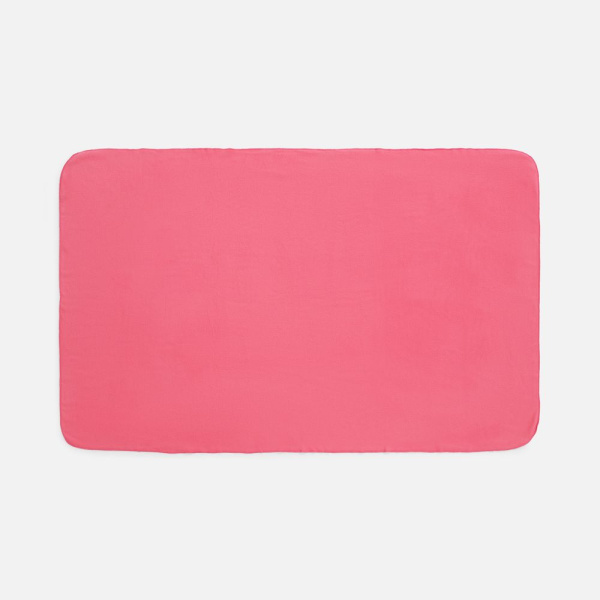 Флисовый плед Warm&Peace, розовый (коралловый)