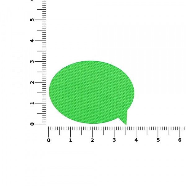 Наклейка тканевая Lunga Bubble, M, зеленый неон