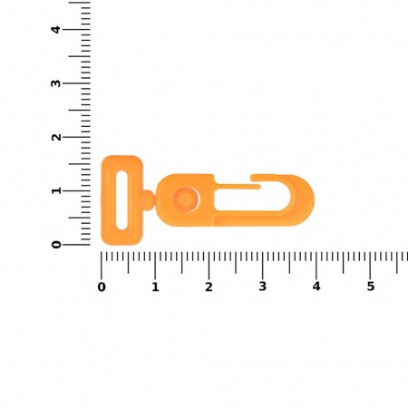Застежка-карабин Сarabine, S, оранжевый неон