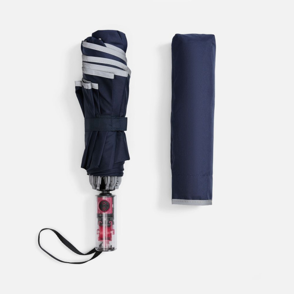 Зонт наоборот складной Futurum, темно-синий