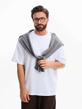 Футболка оверсайз Kangas, белая, XL/XXL