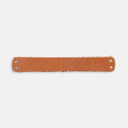 Лейбл кожаный Gimel, S, горчичный