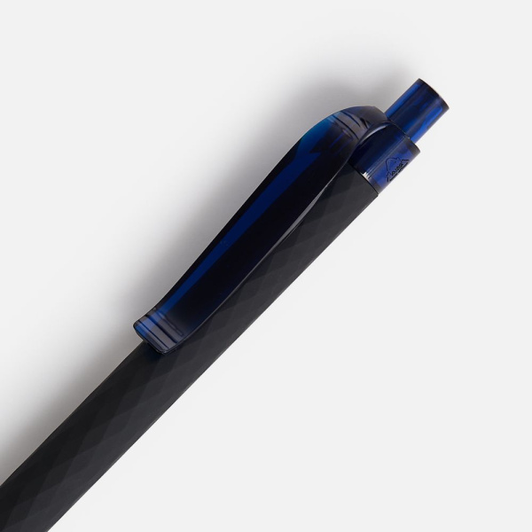 Ручка шариковая Prodir QS01 PRT-P Soft Touch, черная с синим
