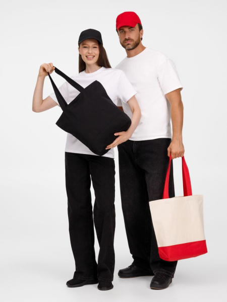 Сумка для покупок на молнии Shopaholic Zip, черная